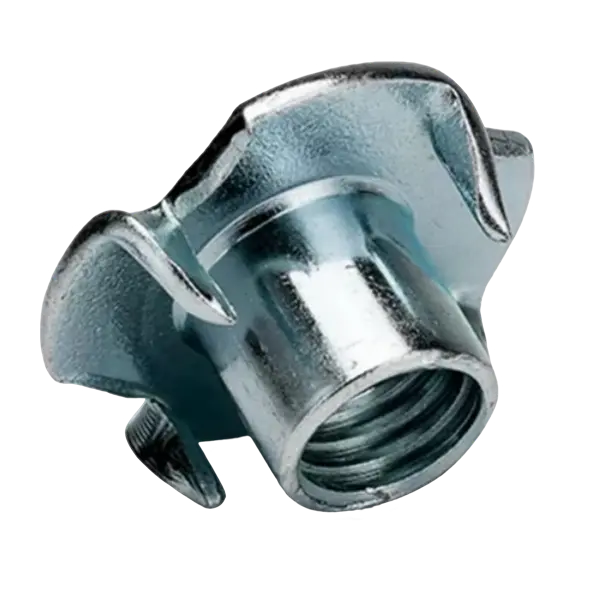 Tuercas Tee 4/Puntas p/Madera