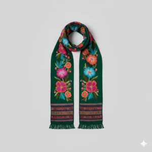 Chalina plisada elegante