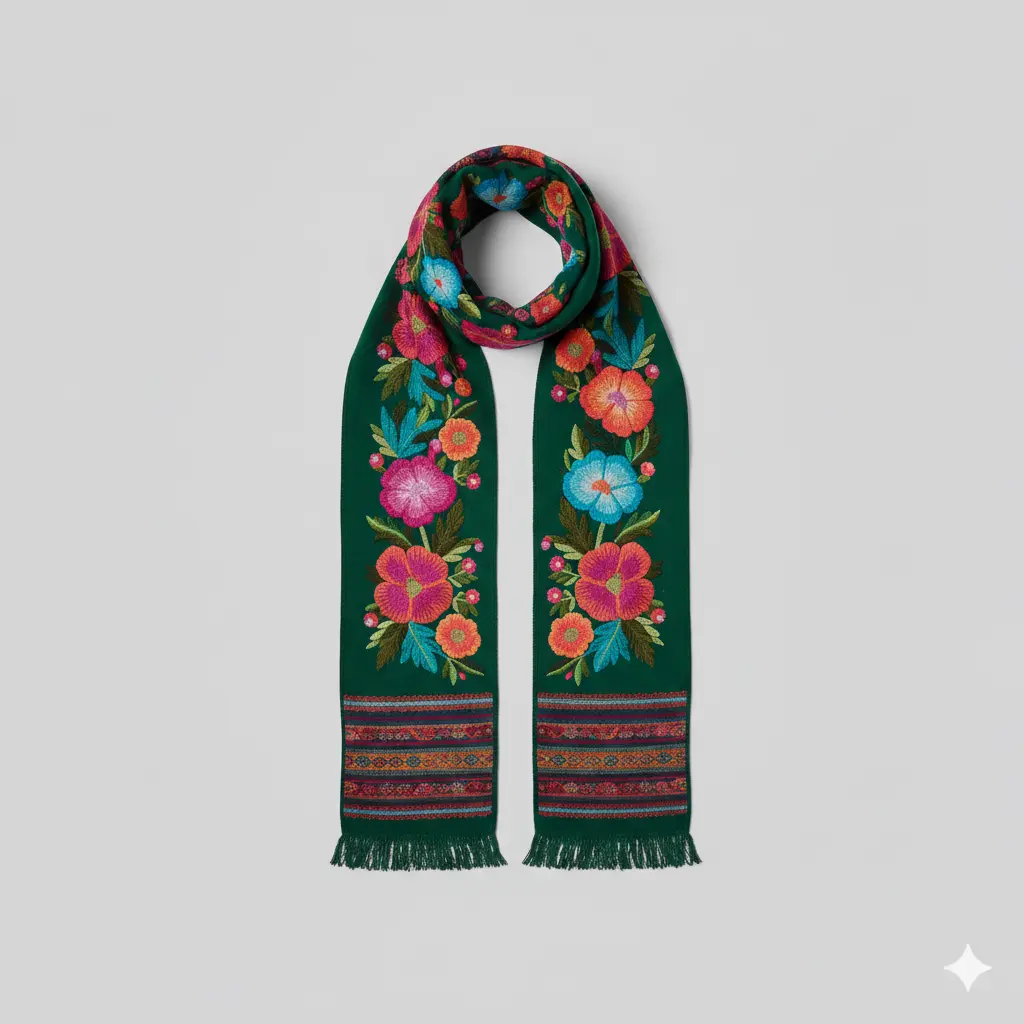 Chalina plisada elegante